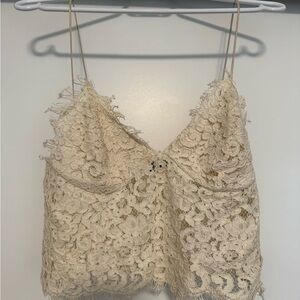 Zara Cream Lace Camisole